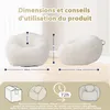Fauteuil pouf géant pour adulte, rempli de blocs de mousse Voir les images du produit 5