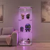 Vetrina in vetro a tre strati con luce LED, bianca, Anteprima dell’immagine prodotto 4