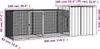 A diagram showing the dimensions of a chicken coop. Náhľad obrázku produktu