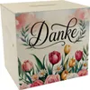 Blumenwiese Danke Spardose aus Holz Produktbild-Vorschau 1