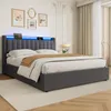 okwish Čalouněná postel 160×200 s LED osvětlením a čelem s Náhled obrázku produktu 4