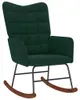 hojdacie kreslo vidaXL Dark Green Velvet Náhľad obrázku produktu 7