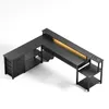 AIORBER L-förmiger Schreibtisch mit LED-Beleuchtung, Produktbild-Vorschau 10