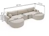 GrainGold Ecksofa U-Form Aurio - Ecksofa mit Produktbild-Vorschau 8