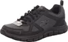 A black Skechers men's sneaker is shown from a side-angle against a white background. Voir les images du produit