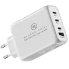 A white 100W USB-C GaN charger with multiple ports. Produktbild-Vorschau