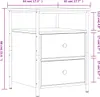 vidaXL Nočný stolík čierny 44x45x60 cm Materiál drevo Náhľad obrázku produktu 8