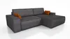 Ecksofa TOR mit Schlaffunktion. Farbe: Graphite. Produktbild-Vorschau 8