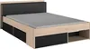 COMBO Lit adulte 160 x 200 cm - Chêne et noir - 3 tiroirs Voir les images du produit 8