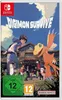 The cover art for the Nintendo Switch game Digimon Survive, featuring characters and Digimon in a scenic outdoor setting. Produktbild-Vorschau