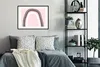 MuchoWow® Gerahmtes Poster Regenbogen - Minimalismus - Rosa Produktbild-Vorschau 2