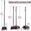 JEHONN set scopa e paletta con manico lungo 137 cm, set per Anteprima dell’immagine prodotto 6