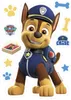 Jedlý papír Paw Patrol Chase k vystříhnutí 21x14,8cm Náhled obrázku produktu 1