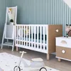 ZEE Lettino LOFT 2 in 1 120x60 cm Bianco Convertibile in Anteprima dell’immagine prodotto 4