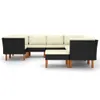 vidaXL 9-tlg. Garten-Lounge-Set mit Kissen Poly Rattan Produktbild-Vorschau 3