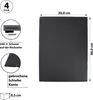 Schieferplatte 4er Set 40x30cm rechteckig mit Filzschonern Produktbild-Vorschau 2