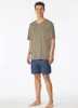 Schiesser heren pyjama, korte mouwen, V-hals - Pyjama set Productafbeelding-voorbeeld 21
