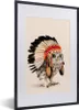 MuchoWow® Gerahmtes Poster Eule - Indianer - Federn - Tiere Produktbild-Vorschau 1
