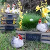 Keramik Deko Huhn Osterfigur 16×12×12cm Dekoration Produktbild-Vorschau 1