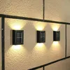 Solarlampen für den Garten, 4er Set LED-Wandleuchten, Up & Produktbild-Vorschau 1