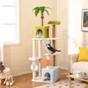 COSTWAY Arbre à chat 180cm, arbre à chat à plusieurs étages Voir les images du produit 2