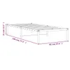 vidaXL Rama łóżka metalowa czarna 90x190 cm Podgląd zdjęcia produktu 7