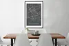 MuchoWow® Gerahmtes Poster Stadtplan - Deutschlandkarte - Produktbild-Vorschau 3