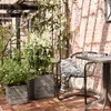 Capi Blumentopf Nature Rib Quadratisch 30x30 cm Anthrazit Produktbild-Vorschau 2