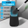 Strex Toilettenbürste Silikon mit Halter Schwarz - Schnell Produktbild-Vorschau 2