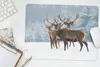 MuchoWow® Mauspad Mousepad Hirsche - Tiere - Schnee - Produktbild-Vorschau 5