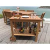 Gartenwagen auf Rädern aus Eukalyptusholz – 93 x 49 x 74 cm Produktbild-Vorschau 2
