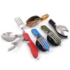 4in1 Camping Besteck klappbar in Gelb (Gold), Reisebesteck Produktbild-Vorschau 8