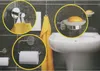 3er Set Toilettenpapierhalter Seifenschale Wandhaken Metall Produktbild-Vorschau 2