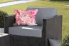 MuchoWow® Outdoor Kissen - Draufsicht auf einen Strauß rosa Produktbild-Vorschau 5