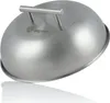 A silver metal dome-shaped lid with a handle is shown on a white background. Anteprima dell’immagine prodotto