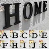 Autocollant mural 3D lettre noire miroir 150 mm, lettre A Voir les images du produit 2