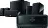 A Yamaha home cinema system, including an AV receiver and multiple speakers, is displayed against a white background. Produktbild-Vorschau