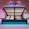 INONEFT Polsterbett 140x200 mit LED Beleuchtungmit, Produktbild-Vorschau 7