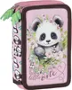 Dreifaches Federmäppchen für Mädchen mit Panda 10 Zubehör Produktbild-Vorschau 1
