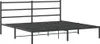 A black metal bed frame with a headboard, shown from a slight angle against a white background. Náhľad obrázku produktu