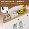 COSTWAY Kredens, 140 cm, szafka kuchenna z 3 szufladami, 2 Podgląd zdjęcia produktu 7