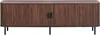 BELIANI TV-Möbel Dunkelbraun MDF-Platte mit 2 Schiebetüren Produktbild-Vorschau 4