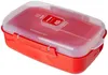 Sistema 1114, Schüssel, Rot, Transparent, 1250 ml, Produktbild-Vorschau 1