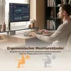 HOMCOM Computertisch, Schreibtisch mit Monitorständer, Produktbild-Vorschau 5