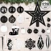 BRUBAKER 128-tlg. Christbaumschmuck - XXL Weihnachtskugel Produktbild-Vorschau 2