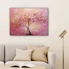 Leinwand Bilder 80x60 cm - Lebensbaum - Rosa - Gold - Produktbild-Vorschau 6