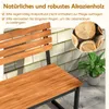 COSTWAY Gartenbank Holz, Holzbank, 2-Sitzer Sitzbank aus Produktbild-Vorschau 4