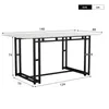 Abrihome 140x80cm Esstisch-Set mit 4 Stühlen, Esszimmer-Set Produktbild-Vorschau 3