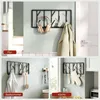 WOLTU Wandgarderobe, mit 8 drehbaren Garderobenhaken, aus Produktbild-Vorschau 5