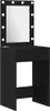 vidaXL Schminktischset mit LED 3 stk. Schwarz Eichen-Optik Produktbild-Vorschau 4